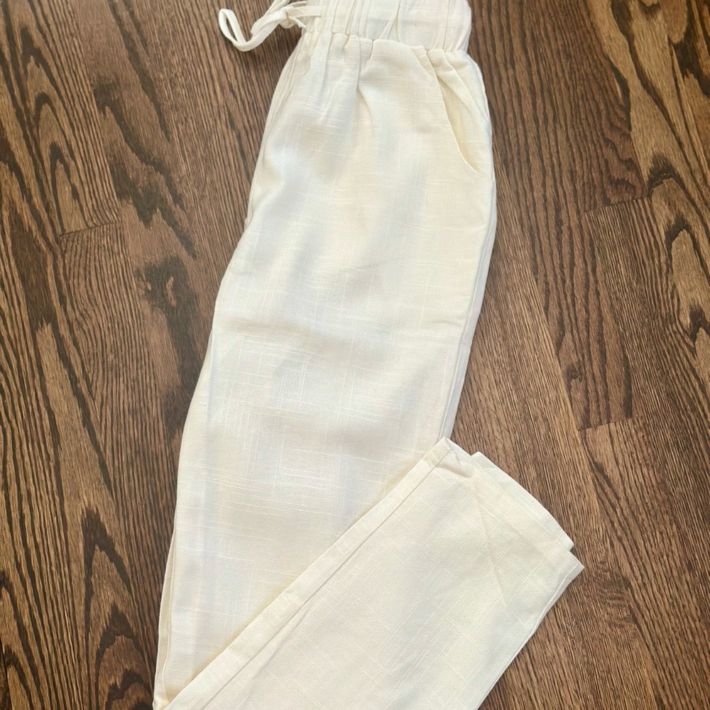 Hot & Delicious Ivory Drawstring Pants - Picture 8 of 15